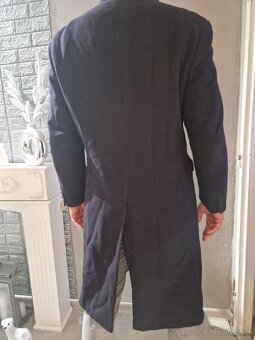 Pánský dlouhý kabát Berwin & Berwin - 100% Cashmere (L)  Dob - 3