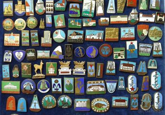 odznaky - heraldika, erby, hrady, zámky, ZOO, jeskyně, lázně - 3