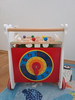 Drevene choditko pre deti Small Foot Medved - 3