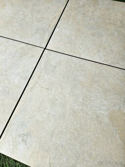 2cm dlažba aj na štrk/terče 60x60, krémova - 3