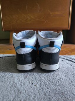 Nike Dunk High Retro FLC Black University Blue White - 3