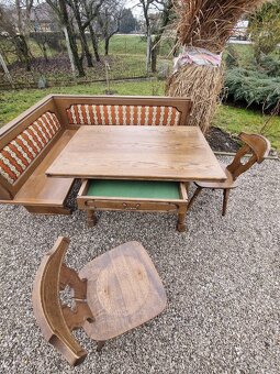 Rohová lavica, jedálenský set - 3