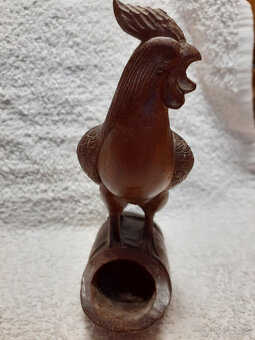 Kohútik vyrezávaný z dreva - 3