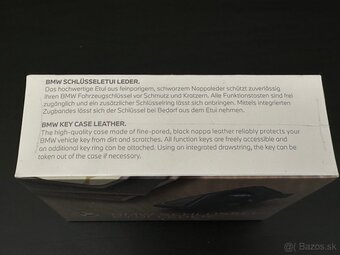 Originál BMW Leather Key Case – kožené puzdro na kľúč - 3