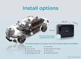 SALIND GPS sledovač automobilov, motocyklov, vozidiel a nákl - 3