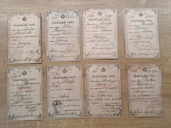 identifikačná karta (občiansky preukaz) 1870-1889 slovenské - 3