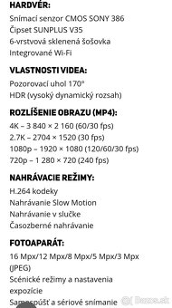 Akčná kamera Sencor 3CAM 4K52WR + komplet balenie - 3