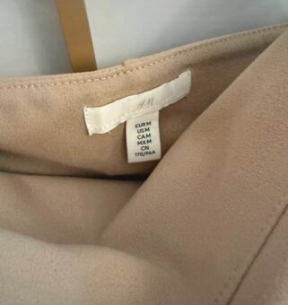 Béžové/nude šaty H&M - 3