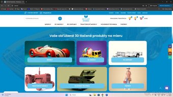 predám eshop na 3d tlač - 3