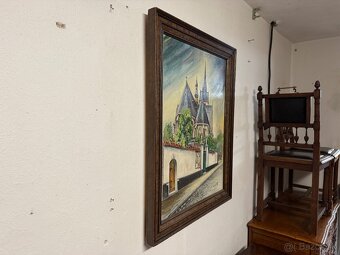 Starožitný obraz - Kostel - 3