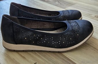 Tmavomodré dámske topánky Relife Touch Me - 3