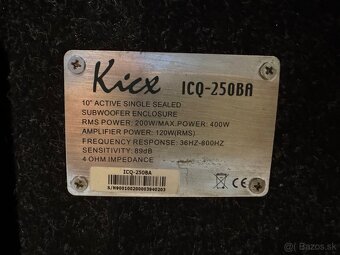 Subwoofer KICX 400W - 3