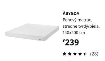 Postel kovová konštrukcia a matrac - 3
