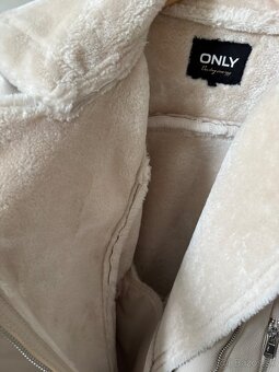 Koženková bunda s kožušinou ONLY zimná dámska - 3