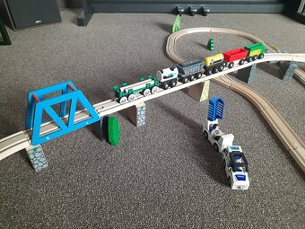 dreveny vlacik, drevena zeleznica, detska zeleznicka - 3