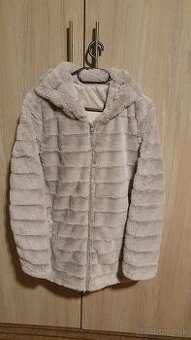 Sivá mäkučká bundička veľkosť M (38) - 3