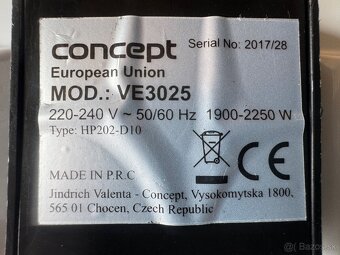 Elektrická dvojplatnička CONCEPT, TYP: VE 3025 - 3