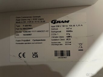 Predáme mrazničku Hoshizaki COMPACT F 420 RG L1 5W - 3