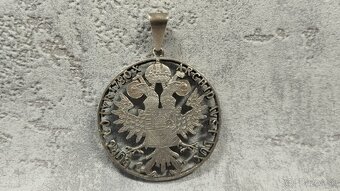 Tolar Marie Terezie(novorazba), stříbrný přívěšek vyřezávaný - 3