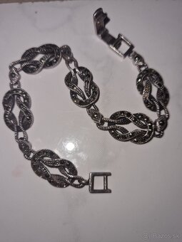 Strieborný náramok s cca roku 1920 - 3