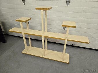 Drevený retro stojan na kvety 50-60 roky - 3