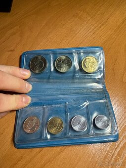 1981 sada mincí v modrom obale, darčekové balenie PVC, 6153 - 3