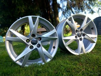Hliníkové disky,alu.disky 5x112 R17 Audi elektróny,VW,Škoda, - 3