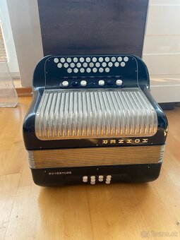 Heligonka Hohner Ouverture IV CF 4hlas + Remene + Kufor - 3