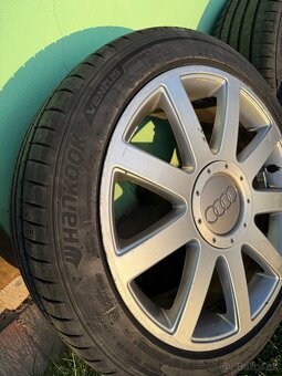 letné pneumatiky 225/45 a kolesá 5x112 r17 - 3