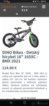 Predám decký bicykel veľkosti 16. Tel 0911963633 - 3