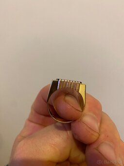 Zlatý prsteň s Ónyxom - 3