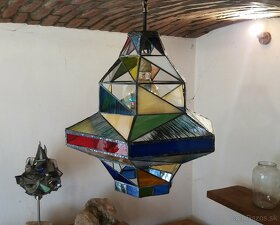 vitrážový lustr UFON - 3
