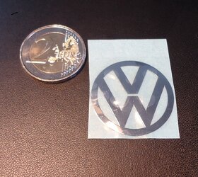 VW LOGO nalepka Metal Edition chrom - 3