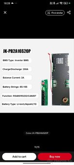 Predám JK BMS JK-PB2A16S20P - 3