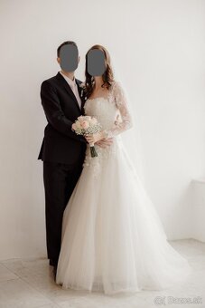Svadobné šaty Pronovias S/M - 3