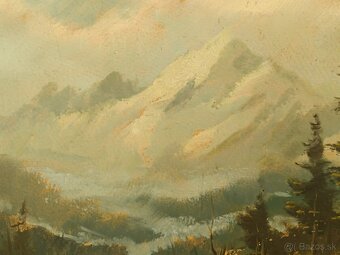 Obraz Vítězslav Fleissig, Vysoké Tatry, olej 31x42 - 3