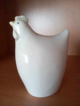 Keramická stojaca sliepočka 15x10x7 cm - 3