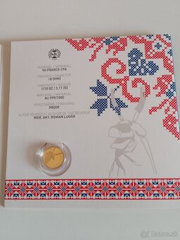 Zlatá minca 50francs - 3