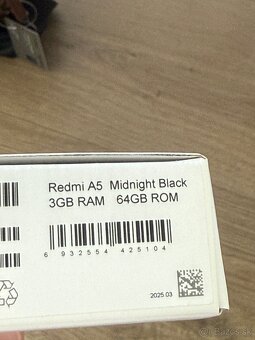Novy Xiaomi Redmi A5 midnight black 64GB - 3