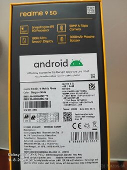 Predám Realme 9 5G 4GB/64GB - 3