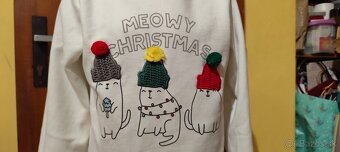 Vianočná zateplená mikina Reserved veľkosť 140 - 3