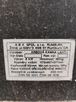Predám krbové kachle ABC Lahti 1 - 3