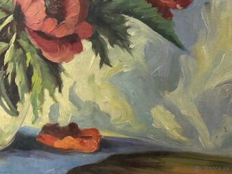 Maľovaný obraz, vlčie maky - 3