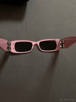 Balenciaga Dynasty Rectangle Sunglasses – Pink - 3