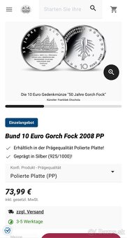 Strieborná zberateľská minca - 3