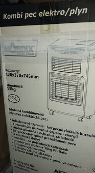 Ohrievač -Kombinovane kamna elektrika+plyn - 3