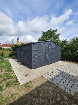 Plechová garáž 5x6m - 3