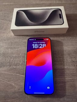 Iphone 15 Pro 512 GB biely ako nový bez škrabancov. - 3