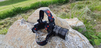 výkonná led čelovka, cob čip - 3