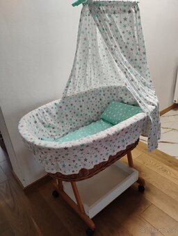 Predám prútený košík pre bábätká - 3